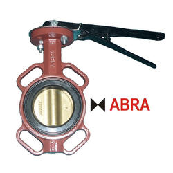 Затвор поворотный межфланцевый ABRA-BUV-VF843D150H Ду150 Ру16 с рукояткой