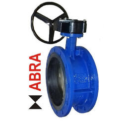 Затвор поворотный фланцевый ABRA-BUV-FL226D200G Ду200 Ру16 с редуктором