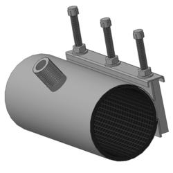 Хомут врезной ОД=98-108 L=300 нар. резьба ДУ32